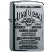 images/productimages/small/Zippo jim beam label chrome emblem 1310002.jpg